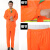 环卫工人雨衣套装反光条分体交通防风执勤保安警示男荧光绿橙色 橙色普通款 (编号4 XXXXL