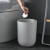访客 FK 北欧风垃圾桶纯色磨砂质感卫生间客厅垃圾篓无盖垃圾桶收纳桶-黑色大号