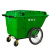 ONEVAN环卫保洁垃圾车 手推垃圾车 物业清洁车 大容量塑料环卫垃圾车 灰色 400L