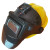 橙央电焊工帽自动变光面罩夏季放热空调风照明头戴手持式护眼护脸 自动变光普通款带20片保护片