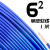 千石国标阻燃BVR1 1.5 2.5 4 6平方软多股铜芯家装电线铜线零剪 6平方 单皮软线(1米)蓝色