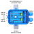 丰稚 压力控制器 水泵智能控制器 电子全自动抽水泵控制器 单位：个 深蓝1.5寸口径 