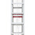 铝合金伸缩人字梯子 收4.米升7.米内抽拉高度铝合金人字梯 加厚加固升降人字梯程梯子 4m（2.3m升3.5m）-升级折叠腿