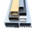铝合金线槽明装方形金属卡扣压线槽桥架布电缆电线穿线槽隐形装饰 40*40 每米价格