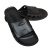 上柯 B3462 SPU底黑色防静电拖鞋 无尘洁净电子实验室工作鞋 小六孔黑拖鞋 36码 (230mm)