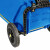 富都华创 垃圾桶蓝色100L大号脚踏式带轮塑料脚踩分类厨房带盖垃圾箱户外清洁 FDHC-LJT-08