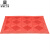 洛楚（Luxchic）三合一地垫灰底红色单刷120cmx180cm 防尘防滑镂空可水洗拼接组合地垫酒店商场门口入户地垫