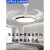 欧普2024年新款风扇灯餐厅客厅卧室隐形吊扇大尺寸厨房房间饭 梦幻黑42寸离线语音款