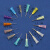 0.35-2.0胶水卡口针头点胶针头点胶机针头塑座针头工业针头 塑钢定做 0.55MM 紫色 24G(100个)