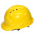 男国标加厚abs透气头盔建筑工程施工领导头帽 红色经济透气款