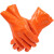 博尔格718防滑浸塑手套止滑耐磨防水耐油耐酸碱防腐蚀化工（ND）均码 橙色