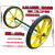 储力叉车 300-18黄色扁管实心轮一套手推车建筑工地斗车轮子防刺发泡橡胶实心轮胎加厚