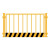 定制工地冲孔基坑护栏网道路工程施工警示围栏建筑定型化临边防护 1.2*2/黑黄/加板网片