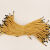 礼盒手提绳子三股绳手提袋绳子编织绳礼品袋绳拎绳包装盒袋绳 金黄色 4.5毫米粗35厘米长 100条