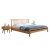 造木田园 北欧风格实木床现代简约1.5m1.8米日式小户型温莎双人原木婚床 床+加厚床板 1500mm*2000mm  框架结构