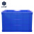 正奇谊 加厚周转箱 零件盒 长方形塑料箱物流箱 整理箱 可加盖子 蓝色 755箱835*570*510