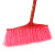 卫洋WYS-481木柄塑料小扫把环卫学校学校商用笤帚木杆扫帚硬毛塑料彩头小扫把1个装