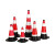 橡胶警示牌路锥反光路障雪糕桶锥形桶隔离墩道路施工安全高速分 高70cm4斤