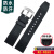 天牛适配卡西欧EFR-303L/304/EQB-501/EFS-S500硅胶手表带男 橡胶表链 黑色  钢色扣 22mm