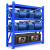 君制 中型重型仓储库房货架钢制金属多层置物展示架托盘货架 900kg/层蓝色四层主架长200*宽60*高200cm