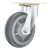 衡固重型轮子万向轮承重型TPR工业脚轮带刹车平板推车轮子拖车轱辘 4寸定向