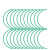 竹特 电压力表标识贴 直径10cm 半圆 绿色 仪表指示标签 仪表表盘反光标贴 （一张5条）企业定制