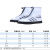 鞋套多彩色加厚防滑防水雨鞋套pvc户外雨天防雨鞋套厂家批发定制七天内发货 黑白S码(35-36,25.5CM)