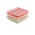 希万辉 一次性饺子盒打包外卖带盖餐盒商用分格塑料快餐饭盒 24格黄白色100套