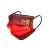 凯乐护一次性口罩中国风红色喷熔布男女士防晒防飞沫创意个性防护防灰尘独立装 国潮红50只装