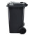鲁识 LS-ls22 户外垃圾桶新国标带盖大号物业环卫分类垃圾箱 100L灰色-其他垃圾