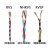 犀跃 WDZRVS 电线电缆国标铜双绞线 低烟无卤花线软线 一卷价 100米/卷 红蓝/红黄 2*4mm²