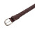 REGAL/丽格日本进口皮带编织牛皮商务腰带TS52国际时尚男女同款 深褐色（DBR）
