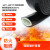 硅橡胶耐高温管防火隔热耐火软管油管电缆阻燃防火套管玻纤绝缘管 内经30mm/一米