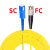光纤跳线SC转LC-FC-ST单模芯光钎线延长线双芯2单芯尾纤3米5米8/1 SC-FC单模单芯电信级 1m