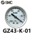 SMC气动元件气源压力表0.2mpa(G43-2-01)40mm