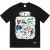 乃驰Sup 22FW Yohji Yamamoto Paint Tee同款山本耀司涂鸦短袖T恤 黑色 S