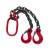 京棣工品 起重吊链 钢铁链 吊索行车吊车吊链 单位：个 2吨0.5米4钩 