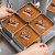束语提拉米苏包装铁盒慕斯蛋糕盒子马口铁罐甜品正方形小罐子烘焙西点 加厚中号22.5×15×6.2CM(无盖)