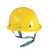 汇特益HT-688 安全帽 工地施工帽 电力工程监理头盔 防砸透气【30个/箱】 黄色【烤漆钢钉】 均码 