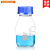 透明棕色蓝盖试剂瓶 丝口瓶螺口瓶密封瓶100 250 5001000ml玻璃瓶 无标透明2000ml
