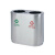 分类不锈钢室内小区商场户外垃圾箱适用写字楼桶垃圾桶大号果皮环 金属烤漆SX-13