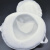白色圆形防尘粉透气业车间头戴式尼龙面内海棉易呼吸口罩 加厚款一包(十个装)