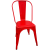 铁皮椅子金属座椅工业椅子（1把价） 企业 定制 红色 2把起售 5