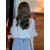 罗宾汉  ROBINHOOD夏季小香风短袖雪纺衬衫上衣2024年新款女士设计感小众荷叶边衬衣 L(105-115斤拍)
