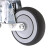 冰禹 BYA-233 人造胶TPR弹簧手推车减震轮 轻型刹车减震脚轮 3寸刹车轮  