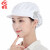 者也 食品厨师帽厨房包头卫生餐饮工作帽女车间纺织工厂防尘帽可定制Logo 白色半网式