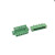 2EDGKM绿色接线端子带固定耳插拔式5.08MM螺丝直弯针PCB2/3/4/8p 6P 弯针座+插头(5套)