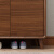 新柜尔鞋柜 实木板式结合门厅柜玄关北欧风现代简约鞋柜 四门全胡桃（1.6米）