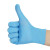 厚创 一次性丁腈蓝色防护手套（无粉）防滑耐磨盒装橡乳胶劳保手套 100只/盒 XL