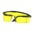 防护眼镜 抗冲击防风镜 黄色镜片护目镜户外骑行增光对比眼镜 黑架黄色镜片